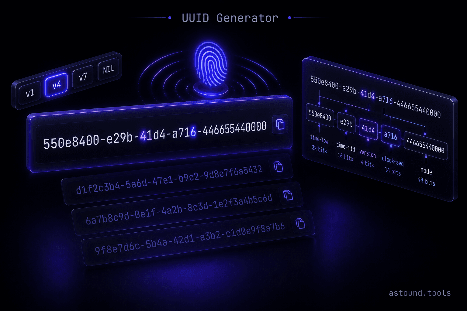 UUID Generator — screenshot